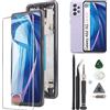 RongZy Schermo LCD Display per Samsung Galaxy A52 5G A526B Touch Screen Assemblea Sostituzione Schermo di Vetro Digitalizzatore con Strumenti(OLED,Nero con Cornice)