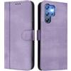 FANFO Custodia per Oukitel C1 / C1 Pro, Antiurto e Antigraffio, Cover Portafoglio in Pelle PU di Alta Qualità con Funzione Stand.- Purple