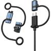 MoKo Adattatore de Charge USB C vers Garmin Watch 3Pack, Caricatore Cavo Garmin USB C per Fenix 8/7/7X/7S/6,Forerunner 970/570/965/955/265/255/165/55,Vivoactive 5/4S,Venu 3S/2/SQ,Instinct,Epix,BluGris