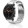 SeNool 20mm Cinturino per Amazfit GTR Mini/GTR 42mm/Amazfit GTS 4/GTS 4 Mini/GTS 3/GTS 2e/GTS 2 Mini/GTS 2/GTS, Metallo Acciaio Inox Bracciale per Amazfit Bip 3/Bip 3 PRO/Bip - Argento