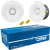 GK SOUND KIT SET PER DS 18 NXL-T1 2 bullet tweeter waterproof da 9,6 cm 96 mm di diametro, 120 watt rms e 240 watt max, 4 ohm, 103,5 db, per barca, mare, piscina, a coppia