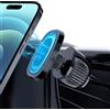 Viedouce Supporto Cellulare Auto Magnetico,Calamita per Cellulare Auto,360 Gradi di Rotazione Universale Porta Cellulare da Auto 6 Calamita con Clip Gancio Militare per iPhone 15 14 Samsung Xiaomi