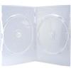 Amaray 5 x Amaray custodia doppia trasparente per CD, DVD, Blu Ray, per Amaray (contiene 2 dischi di qualsiasi formato) con dorso da 14 mm e manicotto esterno per inserire intarsio di opere d'arte.
