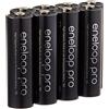 eneloop pro AA Ni-MH ad alta capacità 2550 mAh (min. 2450 mAh) batteria ricaricabile precaricata con supporto, 8 pz