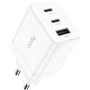 Cudy Caricatore USB C 67 W 3 porte, 2 Tipo C, 1 USB-A Presa Caricatore iPhone Ricarica Rapida, QC/PD 3.0 Parete Adattatore per iPhone, iPad, Samsung, Sony, CH67