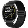 GIOPUEY Cinturini Magnetica Compatibile con KOSPET Magic P10, Cinturino in Morbido Nylon Intrecciato [Unisex] [Traspirante] - Black