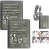 Aousavo NP-45 (2 pezzi) batteria di ricambio compatibile con SteelSeries Arctis Nova Pro, 61527 Wireless Bluetooth Cuffie MultiSystem Gaming Cuffie Bosch S6EA, Bosch Nyon, 82-2-7136898 Spare Accu Pack