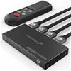 Fosmon Switch HDMI 8K 3 Porte con Telecomando, 8K@60Hz 4K@120Hz HDR10+ HDCP 2.3 48Gbps, Commutatore HDMI 2.1 3 in 1 Uscita Hub compatibile con PS5, Xbox X|S, Apple TV, DVD, Laptop PC, Monitor