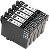 ESMONLINE Set di 5 cartucce compatibili in sostituzione per Epson T0711, adatte per Epson Stylus SX510W DX4000 D120 SX415 SX 515 BX300