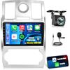 NHOPEEW Autoradio Android per Chrysler 300C 300 2005 2006 2007 2008 2009 con Carplay wireless e Android Auto - WiFi GPS Mirror Link Split Screen Controllo volante FM RDS + Telecamera di backup