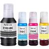 Molabel Set di 4 inchiostri compatibili con Epson 102 per stampanti EcoTank ET-2700, ET-2750, ET-2751, ET-2756, ET-2800, ET-2850, ET-2856, ET-3700, ET-3750, ET-3850, ET-4750, ET-4800, ET-4856.