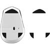 kwmobile Set Piedini di Ricambio per Mouse Compatibile con Logitech M720 Triathlon Mouse - Gommini nero - per Maggiore Controllo e Scorrevolezza