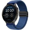 GIOPUEY Cinturini Magnetica Compatibile con Garmin D2 Air X15, Cinturino in Morbido Nylon Intrecciato [Unisex] [Traspirante] - Blue