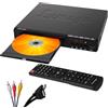 LEMEGA Lettore DVD PlayHD,Lettore Video Multiregione Senza Restrizioni Regionali con Uscita HDMI e Upscaling a 1080p,Riproduzione USB/CD,Porte RCA/AUX,Design Compatto per TV e Smart TV,Cavo HDMI (Nero)
