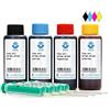 Octopus PureInk Nachfülltintenset für HP 300, HP 920 vier Farben