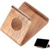 Yunir Supporto per cellulare, supporto universale per smartphone e tablet in legno, supporto per tablet da tavolo in legno di bambù, per ufficio domestico, ricarica di classe online(Walnut)