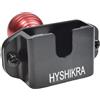 HYSHIKRA Supporto per radio bidirezionale per camion e walkie talkie, accessorio per radio palmare/microfono/altoparlante radio mobile, compatibile con Baofeng Kenwood Motorola Quansheng (BLACK)