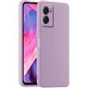 HULLIN Custodia per Telefono in Silicone Colorato, Adatta per Realme Narzo 50 5G / OPPO A77 5G (6.58) - Erba Viola