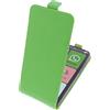 foto-kontor Custodia Compatibile con Brondi Amico Smartphone XL Nero Modello Tascabile Stile Flip Cover Verde
