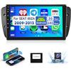 podofo 2G&64G 9Autoradio per Seat Ibiza 6J 2009 2010 2011 2012 2013 con Wireless Carplay Android Auto,Android,touch screen Bluetooth HiFi/RDS/radio FM + WiFi Navi/AHD telecamera posteriore/CANBUS