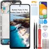 YHX-OU 6.67'' Nero con Telaio Incell Schermo per Xiaomi Redmi Note 11 PRO Redmi Note 11 PRO 5G LCD Display Touch Screen Digitizer Ricambio Assembly con Utensili Inclusi+Vetro temperato