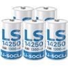FLSTOR 5 batterie al litio al litio LS14250 3,6 V 1/2 AA 1300 mAh per contatore dell'acqua, contatore elettrico, contatore del gas, monitoraggio remoto Li-SOCl₂ ER14250, non ricaricabili