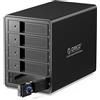 ORICO RAID Case Esterno per Disco Rigido USB3.0, Alluminio 5 Baia Custodia per 3,5 Pollici SATA HDD/SSD, Supporto RAID 0/1/5/10, 5x16TB(9558RU3)