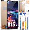 ARSSLY Schermo LCD per Samsung Galaxy A16 5G A166 Display per Samsung A16 5G SM-A166B SM-A166P 6,7 Display LCD Touch Screen Digitizer con riparazione Kit, Nero