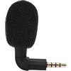 VBESTLIFE Mini Microfono Omnidirezionale Jack da 3,5 Mm, Microfono Audio Surround Portatile a 360 Gradi per Smartphone, per Chat Vocale, Videoconferenza