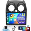Hikity [8 Core 4G+64G] Hikity Radio Auto per Nissan Qashqai J10 2006-2016 Wireless Carplay Android Auto Android Autoradio 9 Pollici Stereo Auto con GPS 32EQ WIFI Bluetooth SWC MIC Telecamera Posteriore