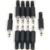 Ancable - Connettore audio TS in plastica per saldatura a cavo, jack mono 3,5 mm, 10 pezzi.