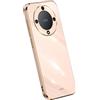 RankOne La Custodia del Telefono è Adatta per HONOR Magic5 Lite 5G (6.67 Inches), Case per Cellulare in Silicone con Telaio Galvanico - Rosa