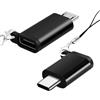 BORLTER CLAMP Adattatore da USB C a Micro USB/Adattatore da Micro USB a USB C Confezione da 2, Adattatore OTG Type-C o Micro USB per Laptop, Tablet, Smartphone e altro ancora