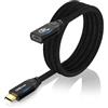 OHBUYAGN Cavo di prolunga USB C 20 Gpbs USB C 3.2 Gen2 x 2 prolunga 240 W PD3.1, ricarica rapida USB-C maschio a femmina 4 K @60 Hz, trasmissione video, compatibile con S22/S21/S20 MacBook Pro iPad (1 m)