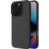 AICEK Compatible con Apple iPhone 16 PRO Cover, Silicone Custodia per Apple iPhone 16 PRO Cover Molle di TPU Sottile Bumper Case Nero