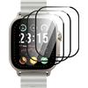 GIOPUEY 3 Pezzi Pellicola Protettiva per Realme Watch 5, [Piena Copertura] Materiale omposito Protezione Pellicola [Anti-graffio] - Trasparente