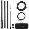 Radioddity HF-009 Antenna HF portatile, antenna verticale 5-50 MHz, SWR 1.0-1.5, compatibile con Xiegu G90/X6100/X6200, Radioddity QT40/QT60/QT80, per ricetrasmettitori HF e radio mobili