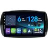 MISONDA MSD 6G+128G - 9 Pollice Autoradio Per Mercedes-Benz Smart 453 Fortwo (2014-2020) | Android 15 GPS Navi Radio | Carplay Android Auto Volant WiFi DSP DAB Bluetooth | Telecamera MIC | Octa-Core 2 Din
