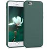 kwmobile Custodia Compatibile con Apple iPhone 6 / 6S Cover - Back Case per Smartphone in Silicone TPU - Protezione Gommata - verde blu