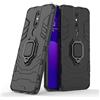 MaiJin Compatibile con OPPO F11 Pro Cover, Custodia Armor Anello Cavalletto (Funziona con il Supporto Magnetico per Auto) Case Paraurti (Nero)