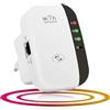 MKOIJN Ripetitore WiFi, WiFi Range Extender 300Mbps 2.4GHz Wireless Repeater Booster, con Porta LAN/Pulsante WPS/Access Point, Ripetitore Segnale Wifi Casa Supporta Modalità Ripetitore