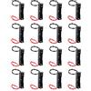 HALJIA 16 Pezzi 1.5V AAA Portabatteria Custodia 1 x 1.5V Scatola di Immagazzinaggio Della Batteria Organizzatore Della Batteria Contenitore Della Batteria Fai da te con Cavi Neri