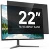 salipt Filtro Privacy per Computer da 22 per Display Widescreen 16:10, Filtro Privacy per Schermo, Anti Spia e antiriflesso, Protezione della Luce Blu (Larghezza x Altezza: 474 mm x 296 mm)