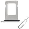 Cemobile Supporto per slot per scheda SIM di ricambio per iPhone 11 (versione SIM singola) con anello di tenuta in gomma impermeabile + perno di espulsione del vassoio della scheda SIM (bianco)