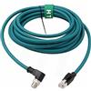 HangTon Cavo Ethernet M12 GigE 8 pin X-Code RJ45 CAT7e per lettore sensore telecamera Cognex Basler Baumer Sick Keyence Datalogic Microscan Vision, angolo retto di 90 gradi (20 m)