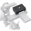 Hersmay RS4 Pro Quick Rlease Piastra di base QR per DJI RS 4 / RS 4 Pro/RS 2 / RSC 2 / RS 3 / RS 3 Pro e per giunto cardanico Ronin-S compatibile Arca Swiss Mount Clamp
