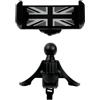YSWOMOSKD Supporto per telefono auto, supporto per telefono Union Jack per auto Circular Air Vent per Mini Cooper serie R vivavoce per smartphone, iPhone (grigio Jack)