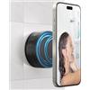 CloudValley Supporto Ventosa Telefono per Magnetico Accessori, Compatibile con iPhone 16/15/14/13/12, Ideale per Bagno, Doccia, Vetro, Piastrelle, Make-up, Palestra,TikTok, Selfie e Video, Ferroso