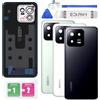 Eonpam Scocca Vetro Posteriore Sostituzione per Xiaomi 13 Originale Coperchio Copribatteria con Vetro Fotocamera+Ricambio Kit(Nero)