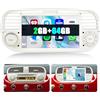 SIXWIN 2+64G Android 13 Autoradio per FIAT 500 2007-2015 con CarPlay/Android/Mirror Link, 7 HD TouchScreen Schermo Navigatore WiFi Bluetooth RDS FM EQ(Bianco)
